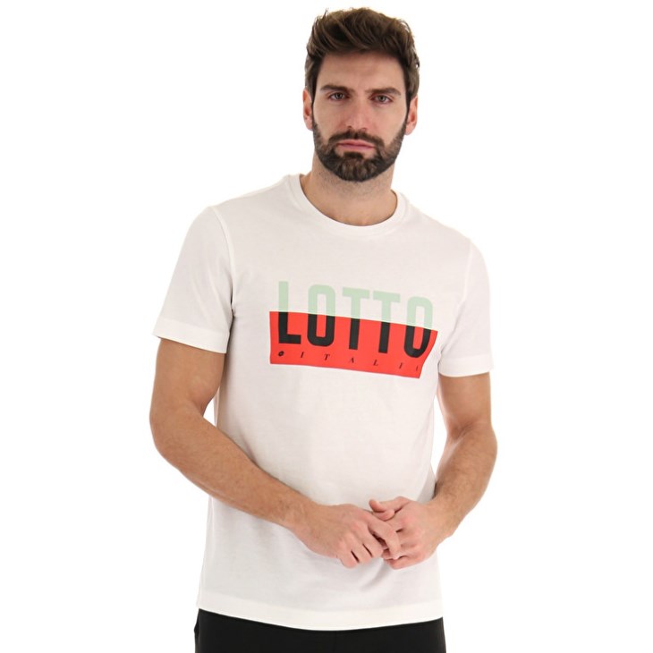Camiseta Lotto Tee Prisma IV JS Hombre Blancas | MT067196E4