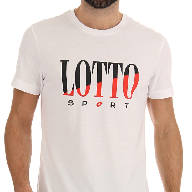 Camiseta Lotto Tee Supra VI Hombre Blancas | VC277427R3