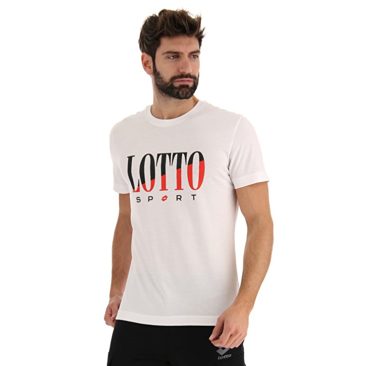 Camiseta Lotto Tee Supra VI Hombre Blancas | VC277427R3