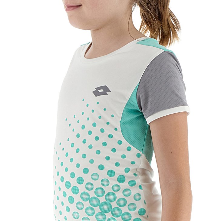 Camiseta Lotto Top G IV 1 Niños Blancas Verde | TC685508J4