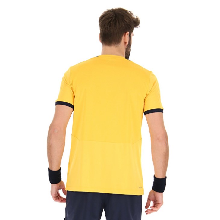 Camiseta Lotto Top IV Hombre Amarillo Azul Marino Azules | IQ419981N5
