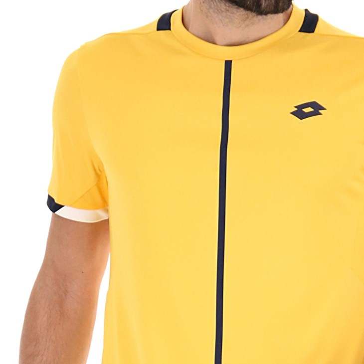 Camiseta Lotto Top IV Hombre Amarillo Azul Marino Azules | IQ419981N5