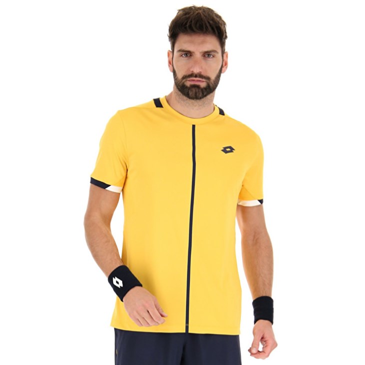 Camiseta Lotto Top IV Hombre Amarillo Azul Marino Azules | IQ419981N5