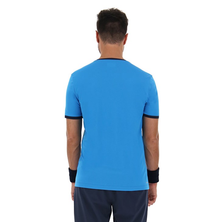 Camiseta Lotto Top Ten III Prt3 PL Hombre Azules | IN582228N0