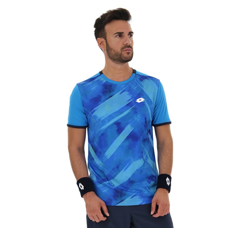 Camiseta Lotto Top Ten III Prt3 PL Hombre Azules | IN582228N0