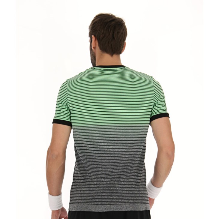 Camiseta Lotto Top Ten II Sml Hombre Verde Gris | UV937993I1