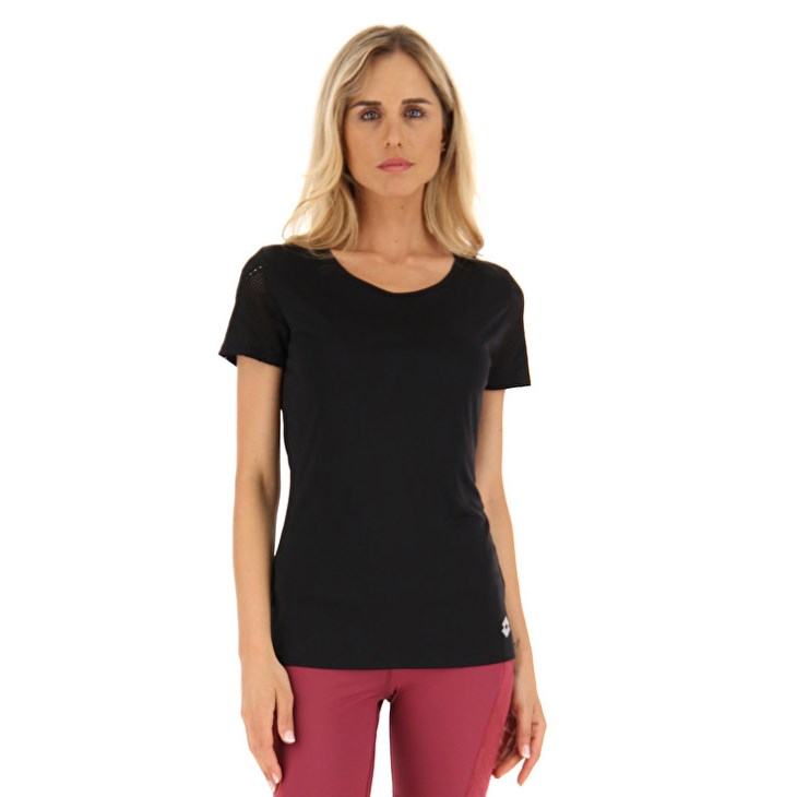 Camiseta Lotto Workout W Mujer Negras | LY788358U0