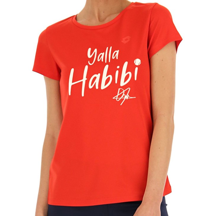 Camiseta Lotto Yalla Habibi Jabeur W Mujer Rojas | HZ941084L0