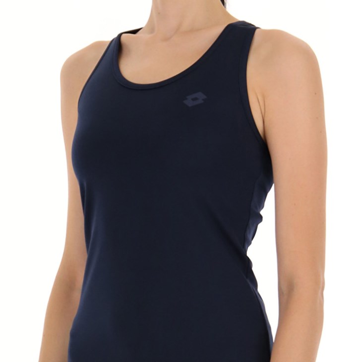 Camiseta sin Manga Lotto MSP W Sports Mujer Azul Marino Azules | ID680548K2