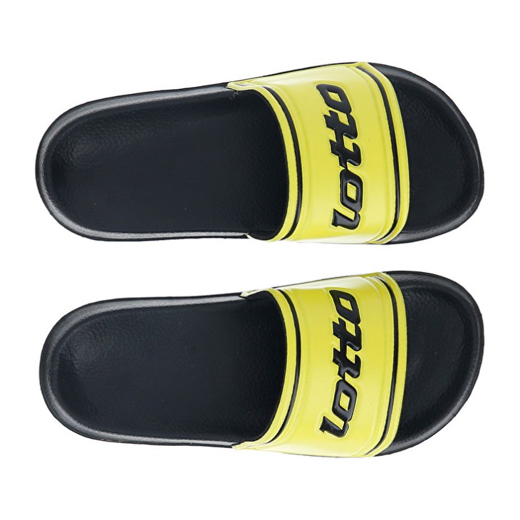 Chanclas Lotto Midway IV CL Niños Negras Amarillo | RC013041N9
