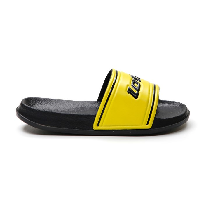 Chanclas Lotto Midway IV CL Niños Negras Amarillo | RC013041N9