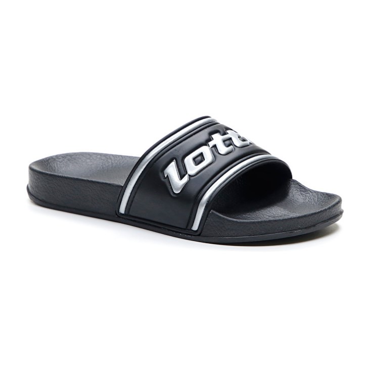 Chanclas Lotto Midway IV W Mujer Negras Plateadas | MV888208J5
