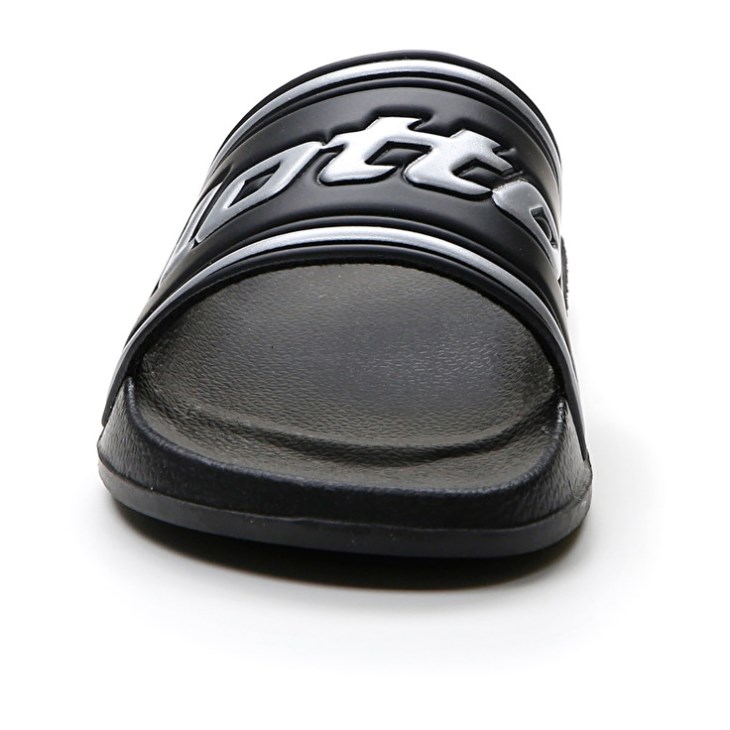 Chanclas Lotto Midway IV W Mujer Negras Plateadas | MV888208J5