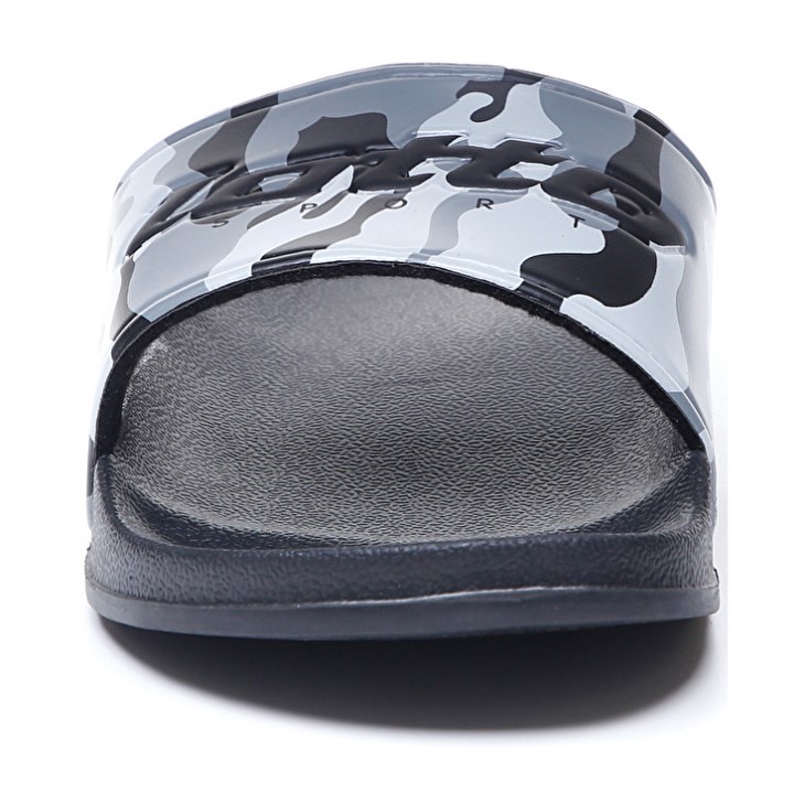 Chanclas Lotto Oceania Camo Hombre Negras Gris Gris Oscuro | DS970957K7