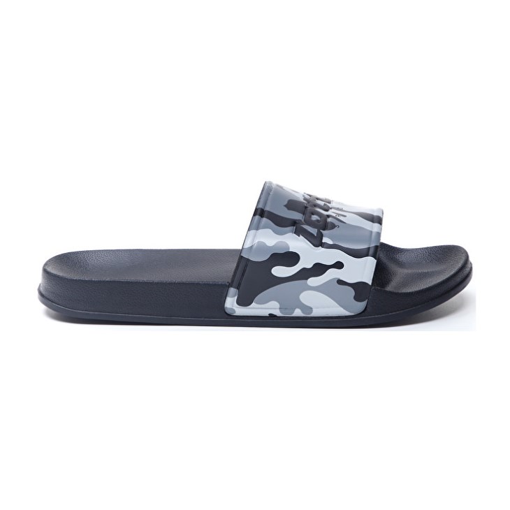 Chanclas Lotto Oceania Camo Hombre Negras Gris Gris Oscuro | DS970957K7