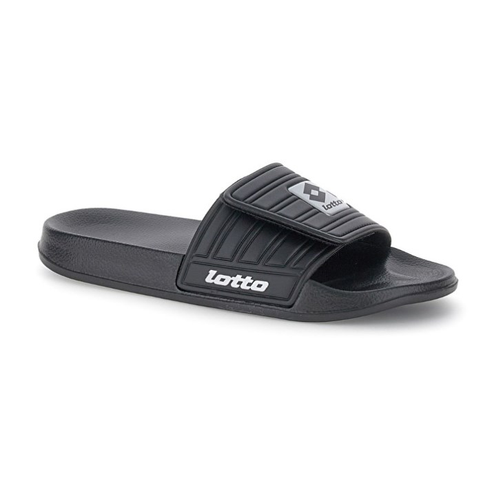 Chanclas Lotto Rico Strap II Hombre Negras Plateadas | ZJ998839K2