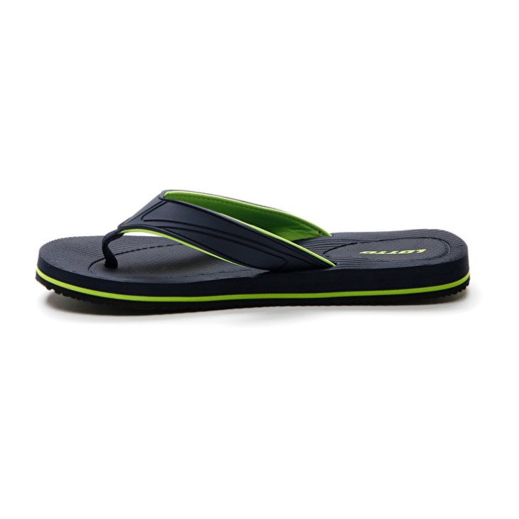 Chancletas Lotto Paros Hombre Negras Verde | LU775097N0