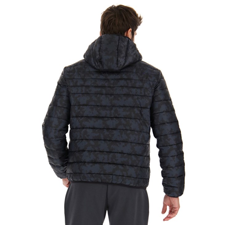 Chaqueta Lotto Bomber Cortina IV HD Pad PRT PL Hombre Negras | TK409810Z7