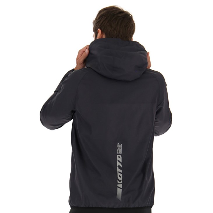 Chaqueta Lotto Run Fit Windproof Running Hombre Negras | HY039543C5