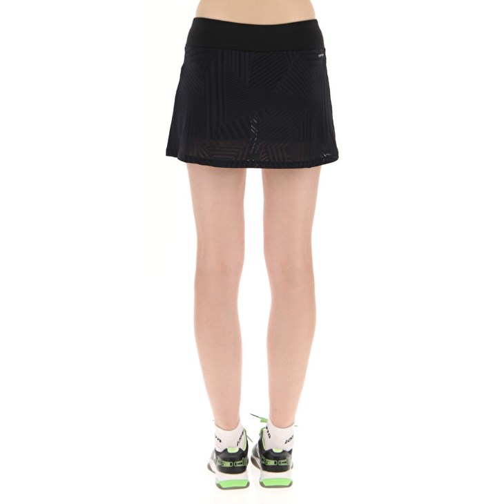 Falda Lotto Superrapida W V Mujer Negras Verde | RM219341M4