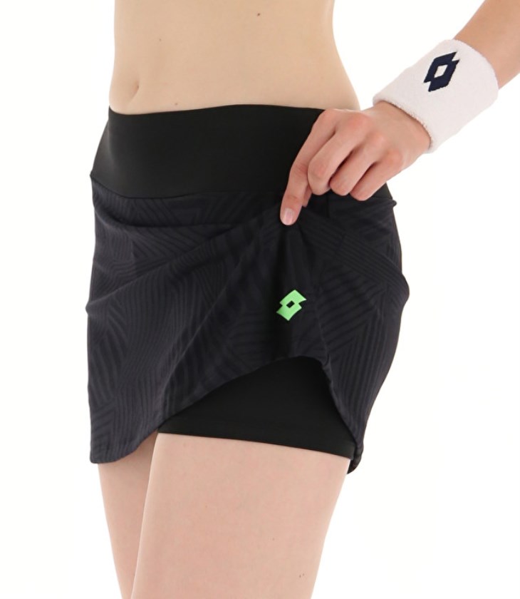 Falda Lotto Superrapida W V Mujer Negras Verde | RM219341M4
