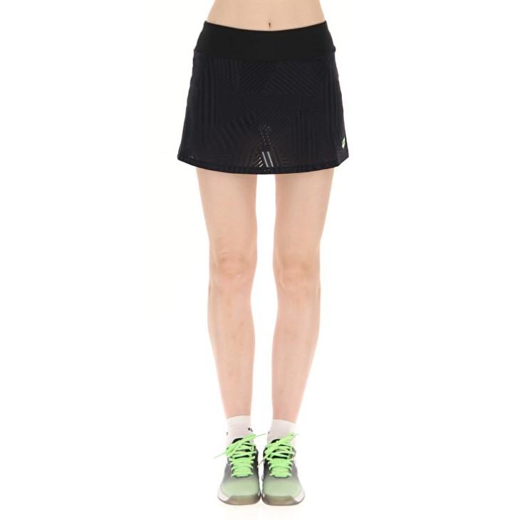 Falda Lotto Superrapida W V Mujer Negras Verde | RM219341M4