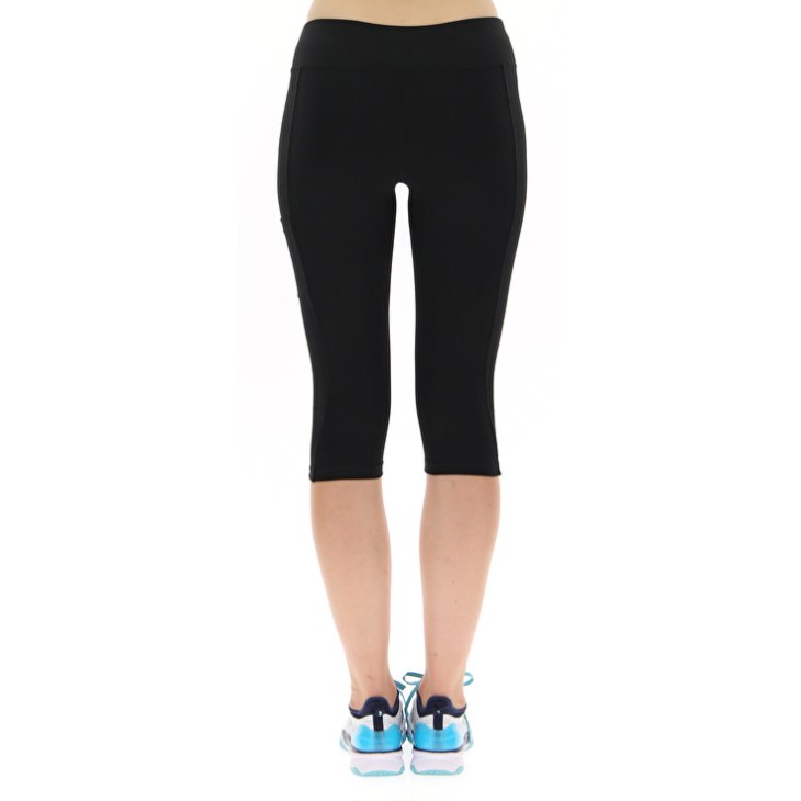 Leggins Lotto Squadra W Mid PL Mujer Negras | OJ502450Y4