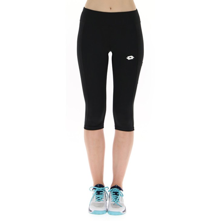 Leggins Lotto Squadra W Mid PL Mujer Negras | OJ502450Y4
