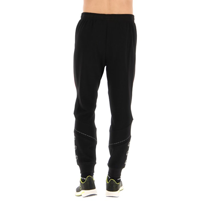 Pantalon Lotto Logo VIII Hombre Negras | NU252405L3