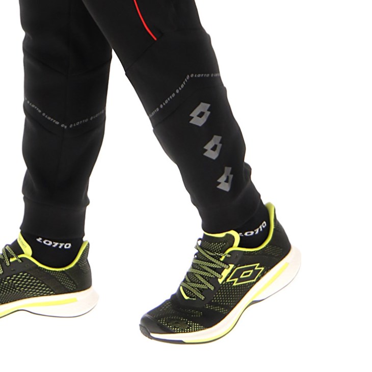 Pantalon Lotto Logo VIII Hombre Negras | NU252405L3