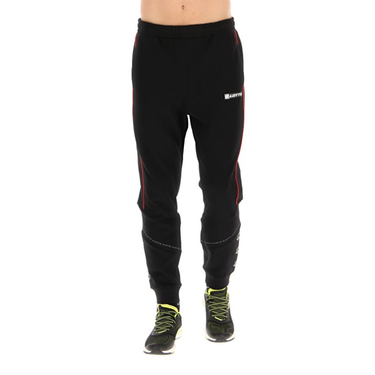 Pantalon Lotto Logo VIII Hombre Negras | NU252405L3