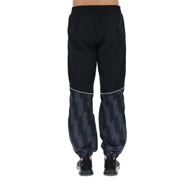 Pantalon Lotto Logo VI Sports DB Hombre Negras | VW930473Z0