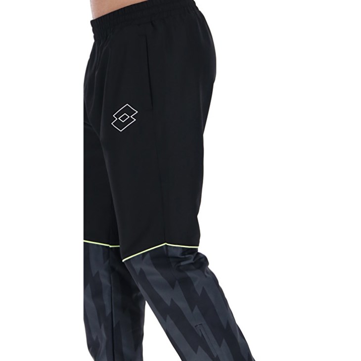 Pantalon Lotto Logo VI Sports DB Hombre Negras | VW930473Z0