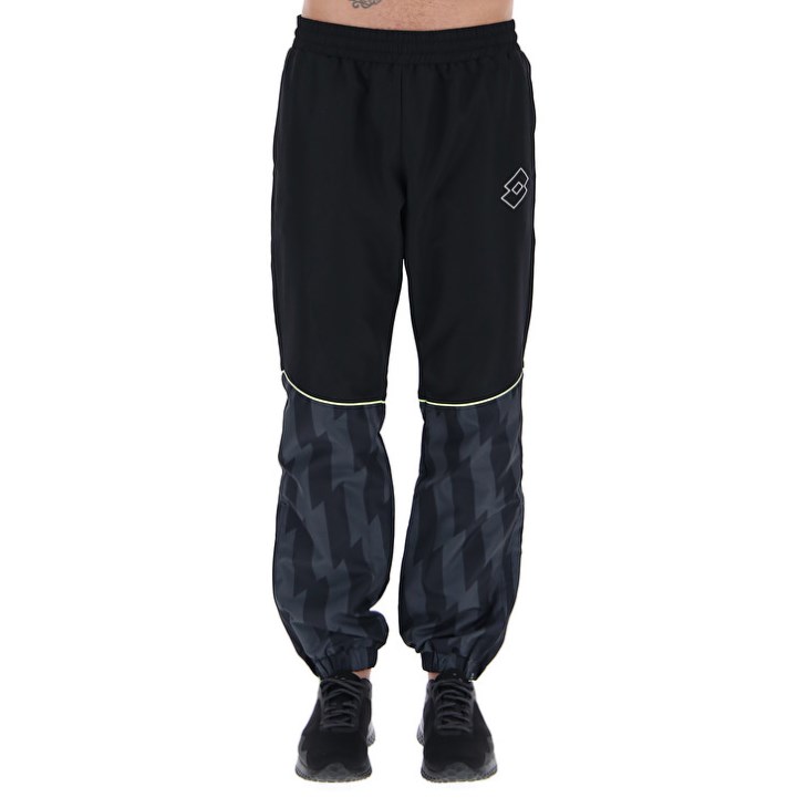 Pantalon Lotto Logo VI Sports DB Hombre Negras | VW930473Z0