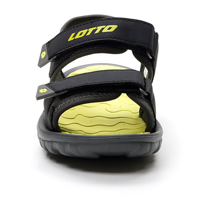 Sandalias Lotto Las Rochas 1 CL Niños Negras Amarillo | WB856865F3