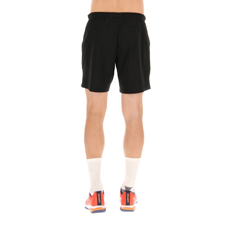 Short Lotto Squadra III 7 Hombre Negras | YP591049H5