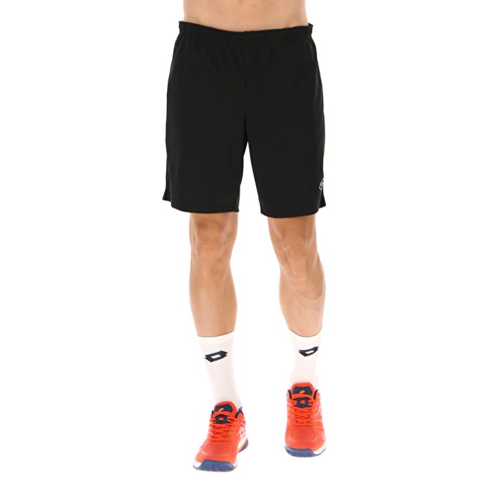 Short Lotto Squadra III 9 Hombre Negras | HT745984O8