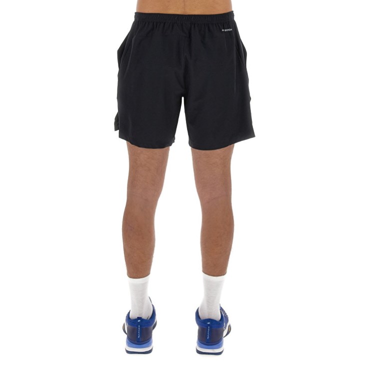 Short Lotto Tech I D1 7 Hombre Negras | PE114711S4