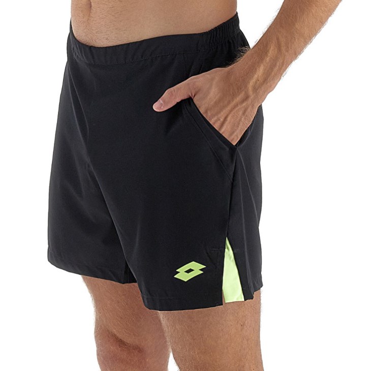 Short Lotto Tech I D1 7 Hombre Negras | PE114711S4