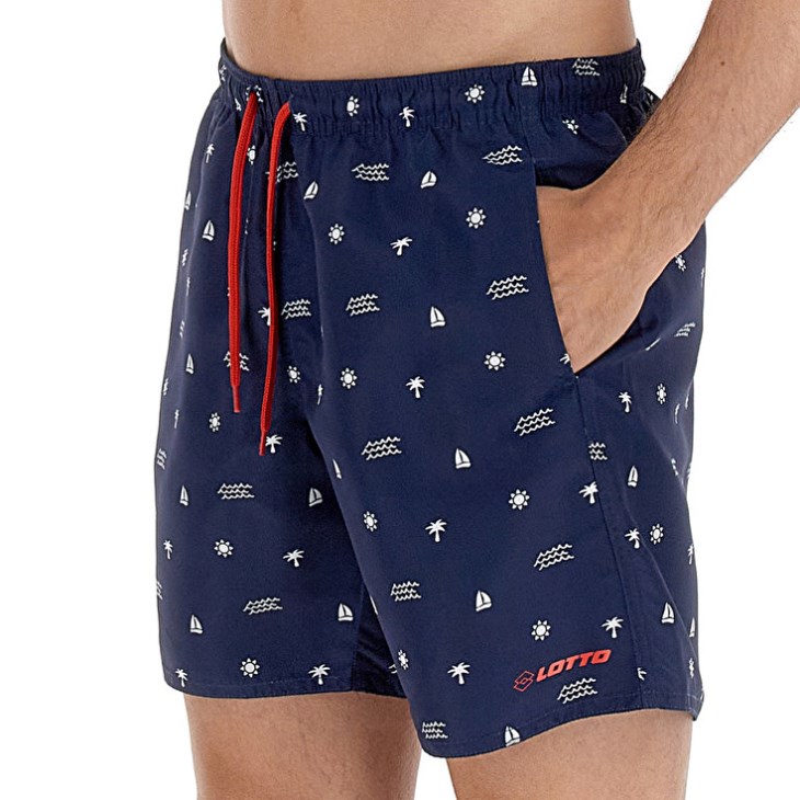 Short de Baño Lotto Beach Club Hombre Azules | HB789748I4
