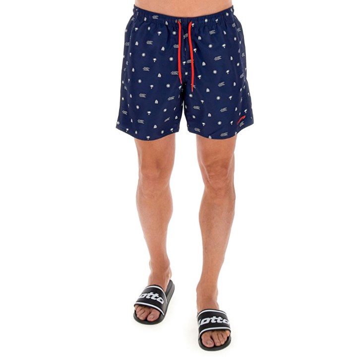 Short de Baño Lotto Beach Club Hombre Azules | HB789748I4