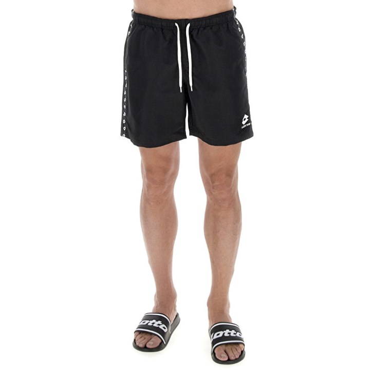 Short de Baño Lotto Beach Icon Hombre Negras | FX684438Z2