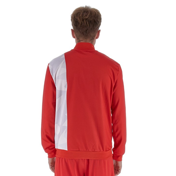 Sudadera Lotto Monza 23 Pre Gara FZ Hombre Rojas Blancas | LM829362E2
