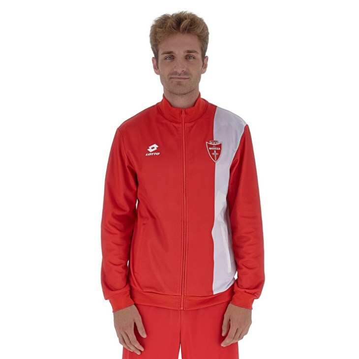 Sudadera Lotto Monza 23 Pre Gara FZ Hombre Rojas Blancas | LM829362E2