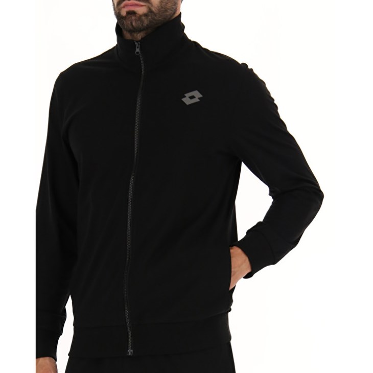 Sudadera Lotto Msc Sports FZ Hombre Negras | OR893359S5
