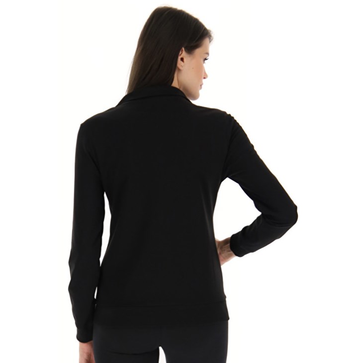 Sudadera Lotto Msc W Zip FZ Mujer Negras | BU107590O1