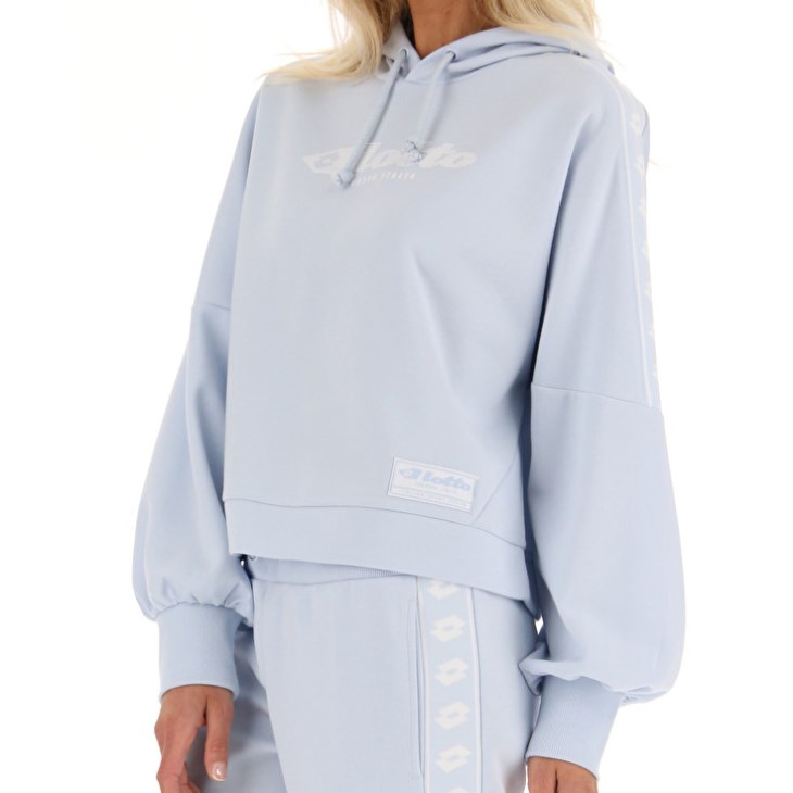 Sudadera con Capucha Lotto Athletica Due W V Sweat HD Mujer Azules Claro | RP750915X3