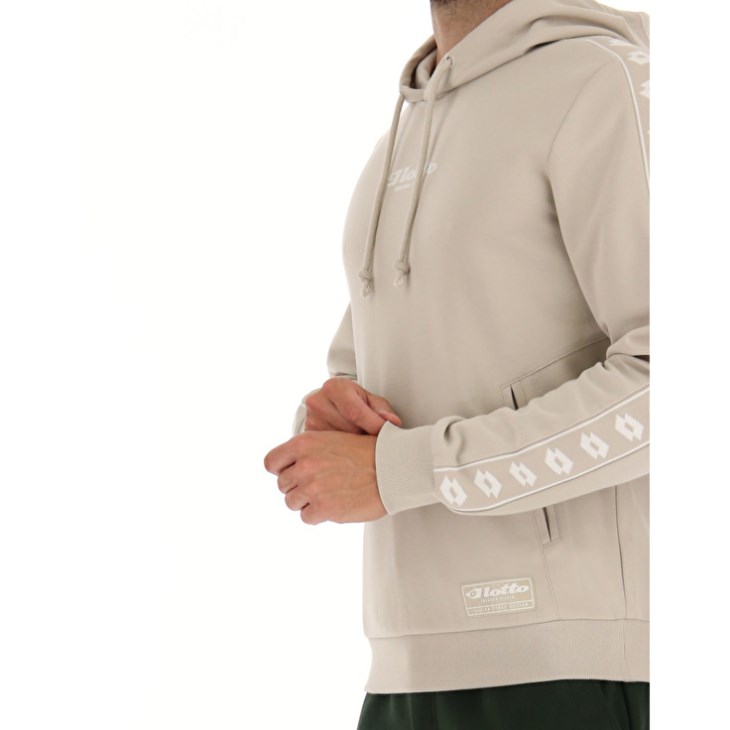 Sudadera con Capucha Lotto Athletica Due V Sweat HD Hombre Beige | LX949734H8