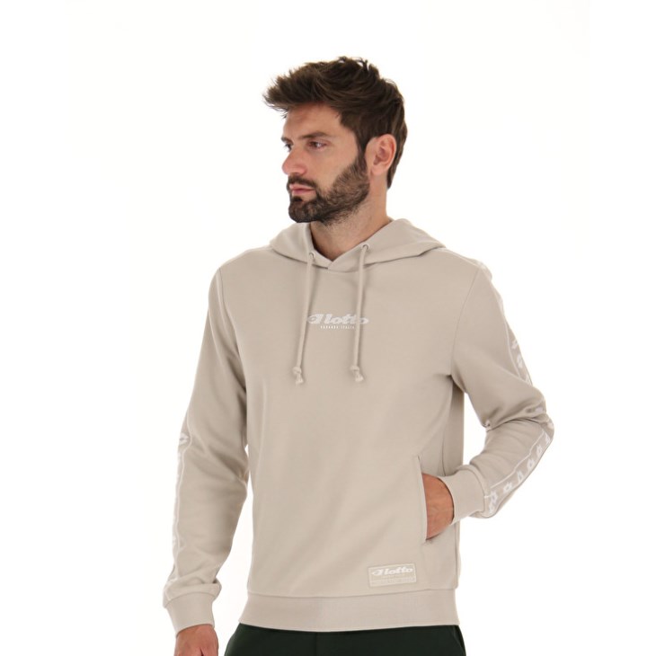 Sudadera con Capucha Lotto Athletica Due V Sweat HD Hombre Beige | LX949734H8