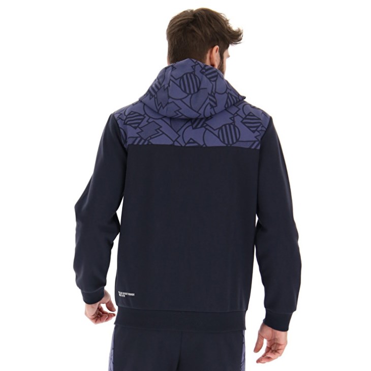 Sudadera con Capucha Lotto Athletica Prime Zip Sweat FZ Hombre Azul Marino Azules Moradas | OB127962J2